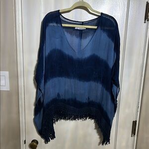 Maurices Blue Boho Poncho